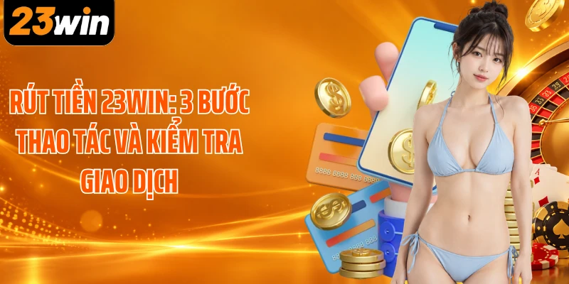Rút Tiền 23WIN: 3 Bước Thao Tác Và Kiểm Tra Giao Dịch
