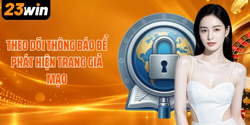 Theo dõi thông báo để phát hiện trang giả mạo