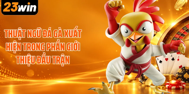 Thuật ngữ đá gà xuất hiện trong phần giới thiệu đầu trận